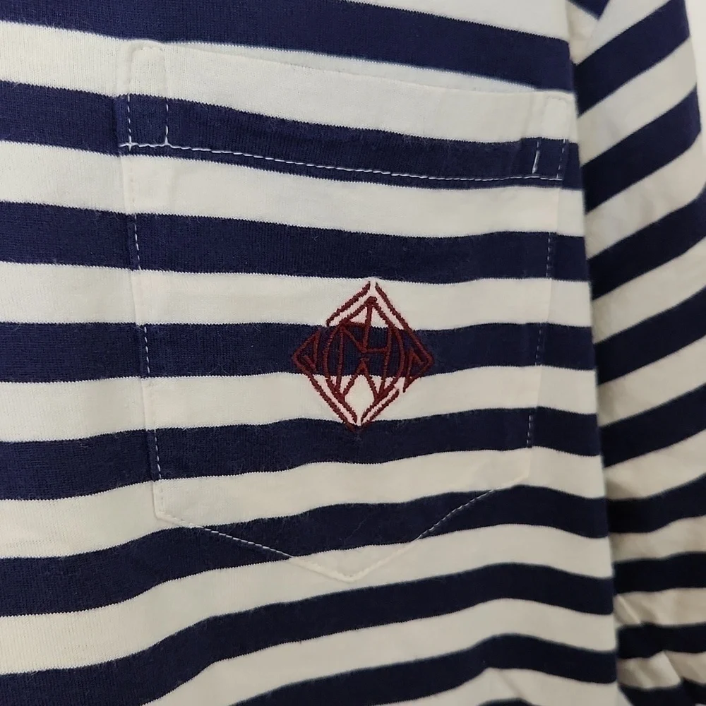 Polo Ralph Lauren Men's Size M Blue White Short Sleeve Golf Sailing Rugby Shirt